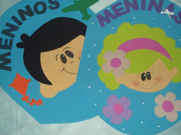 Painel menino e menina